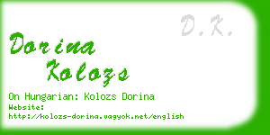 dorina kolozs business card